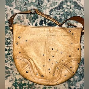 Coach Hobo Soho Pebbled Leather Bag Rivets